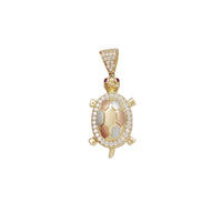 Tricolor Turtle Pendant (14K)