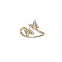 Zirconia Double Butterfly Ring (14K)
