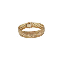 Tricolor Diamond-Cut Link Bracelet (14K)