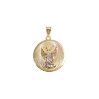 Tricolor Divine Child Round Pendant (14K)