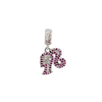 Zirconia Barbie Charms & Pendant (Silver)
