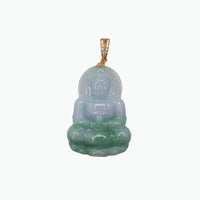 Jade Buddha Pendant (14K) yellow