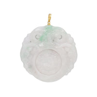Green Jade Chinese Zodiac Goat Pendant (14K)