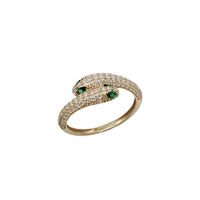 Zirconia Snake Fancy Ring (14K)