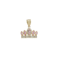Fifteen/Quinceanera (15) Crown Pendant (14K)
