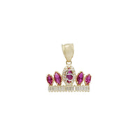 Fifteen/Quinceanera (15) Crown Pendant (14K)