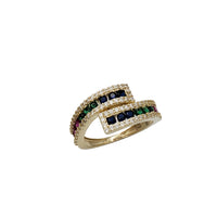Zirconia Multicolor Fancy Lady Ring (14K)
