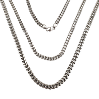 White Gold Lightweight/Hollow Franco Chain (14K)