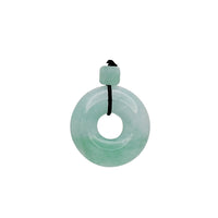 Light Green Jade Donut Pendant (14K)