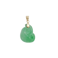 【玉如意】Light Green Jade RUYI Pendant (14K)