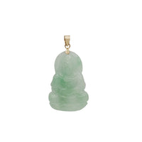 Light Green Jade Guanyin Pendant (14K)
