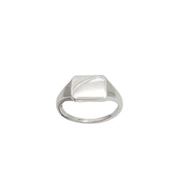 Rectangle Signet Ring (Silver)