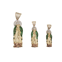 Zrconia Virgin Mary Pendant (14K)