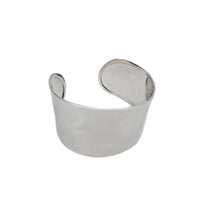 Polished Flat Cuff Bangles (Silver)