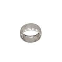 Diamond-Cut Wedding Band Ring (Silver)