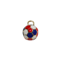 3D Classic Football / Soccer Ball Pendant (14K)