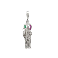 Zirconia Saint Jude Pendant (Silver)