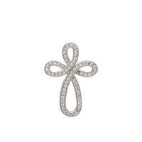 Iced-Out Cross Pendant (Silver)