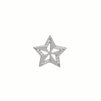Iced-Out Star Pendant (Silver)