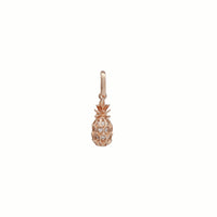 Iced-Out Pineapple Pendant (Silver)