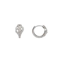 Zirconia Fancy Huggie Earring (Silver)