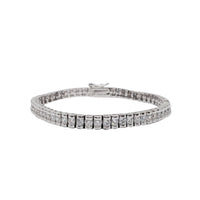 Iced-Out CZ Fancy Bracelet (Silver)
