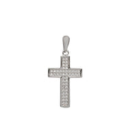 Iced-Out Cross Pendant (Silver)