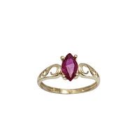 Baby-Sized/ Pinky Marquise Birthstones Ring (14K)