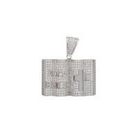 Iced Out Holy Bible Pendant (Silver)