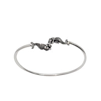 Antique Finish Mermaid Bangle (Silver)