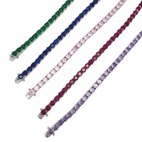 Zirconia Tennis Bracelet (Silver)