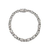 Zirconia XO Fancy Bracelet (Silver)