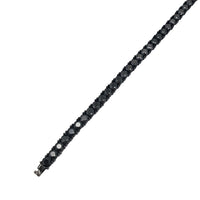 Black Cz Tennis Bracelet (Silver)