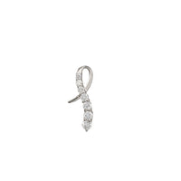Zirconia Graduated Pendant (Silver)