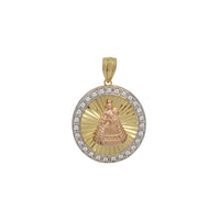 Zirconia Round Caridad Del Cobre Pendant (Silver)