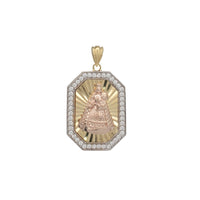 Zirconia Caridad Del Cobre Pendant (Silver)