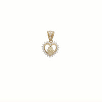 Love Heart Hamsa Pendant (14K).