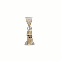 Zirconia Saint Lazarus Pendant (14K)