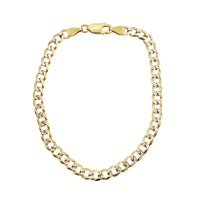Two-Tone Cuban Link Bracelet (Yellow Silver)