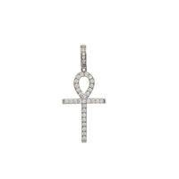 Iced Out Ankh Pendant (Silver)