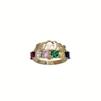 Multi-Color Zirconia "Madre" Ring (14K)