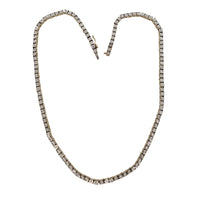 Two Tone Diamond Tennis Chain (10K)