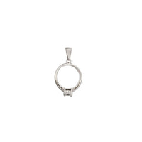 Zirconia Wedding Ring Pendant (Silver)