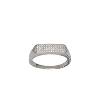 Zirconia Signet Ring (Silver)