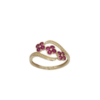 Triple Flower Ring (14K)