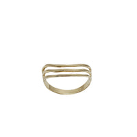 Triple Curved Ring (14K)