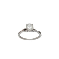 Diamond Solitaire Engagement Ring (18K)