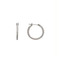 Diamond Hoop Earring (14K)
