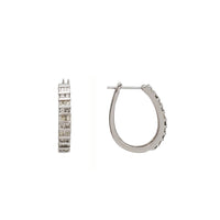 Diamond Baguette Hoop Earring (10K)