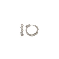Inside-Out Fancy Hoop Earrings (Silver)